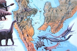  National Geographic Society map of the Western Interior Seaway