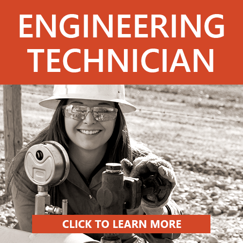 Photo of a woman in a hard hat with text.