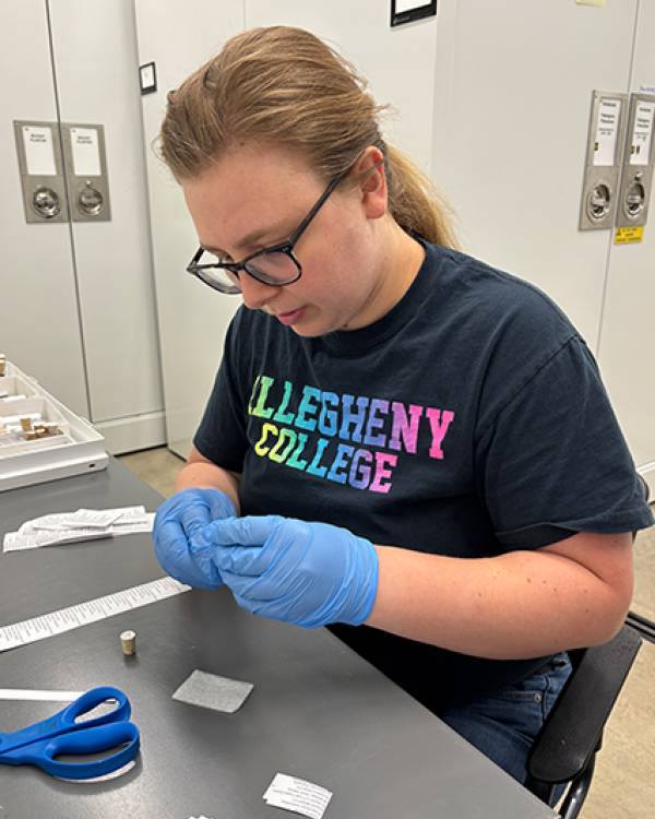 Jennifer Miller in the lab