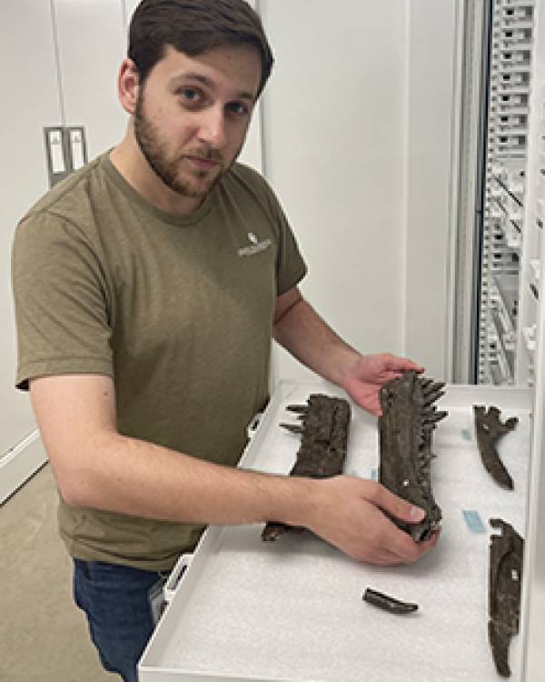 Patrick Heise in the lab