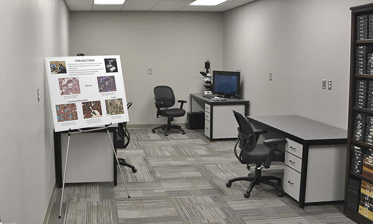 Wilson M. Laird Core & Sample Library thin section lab