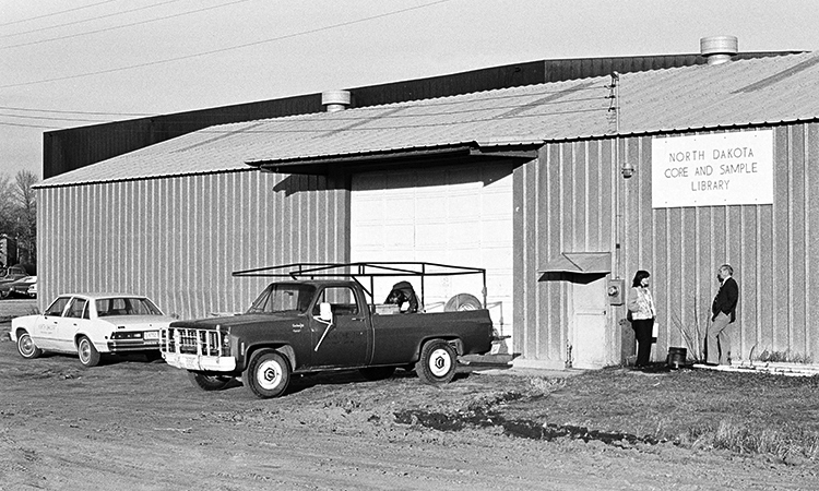 old photo of Wilson M. Laird Core & Sample Library