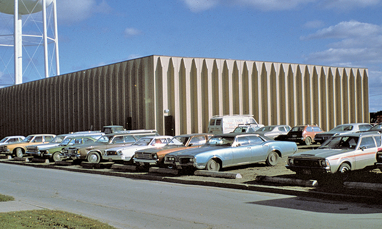 old photo of Wilson M. Laird Core & Sample Library