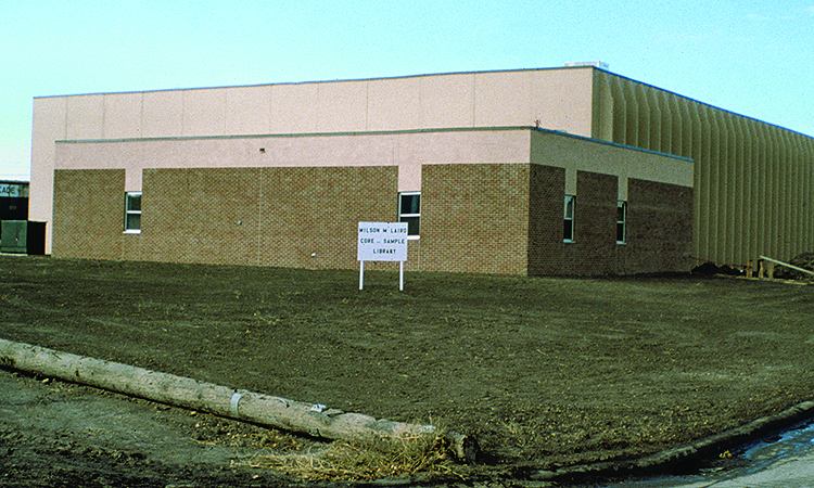 old photo of Wilson M. Laird Core & Sample Library