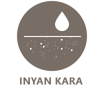 brown circle with white water droplet and sand icon