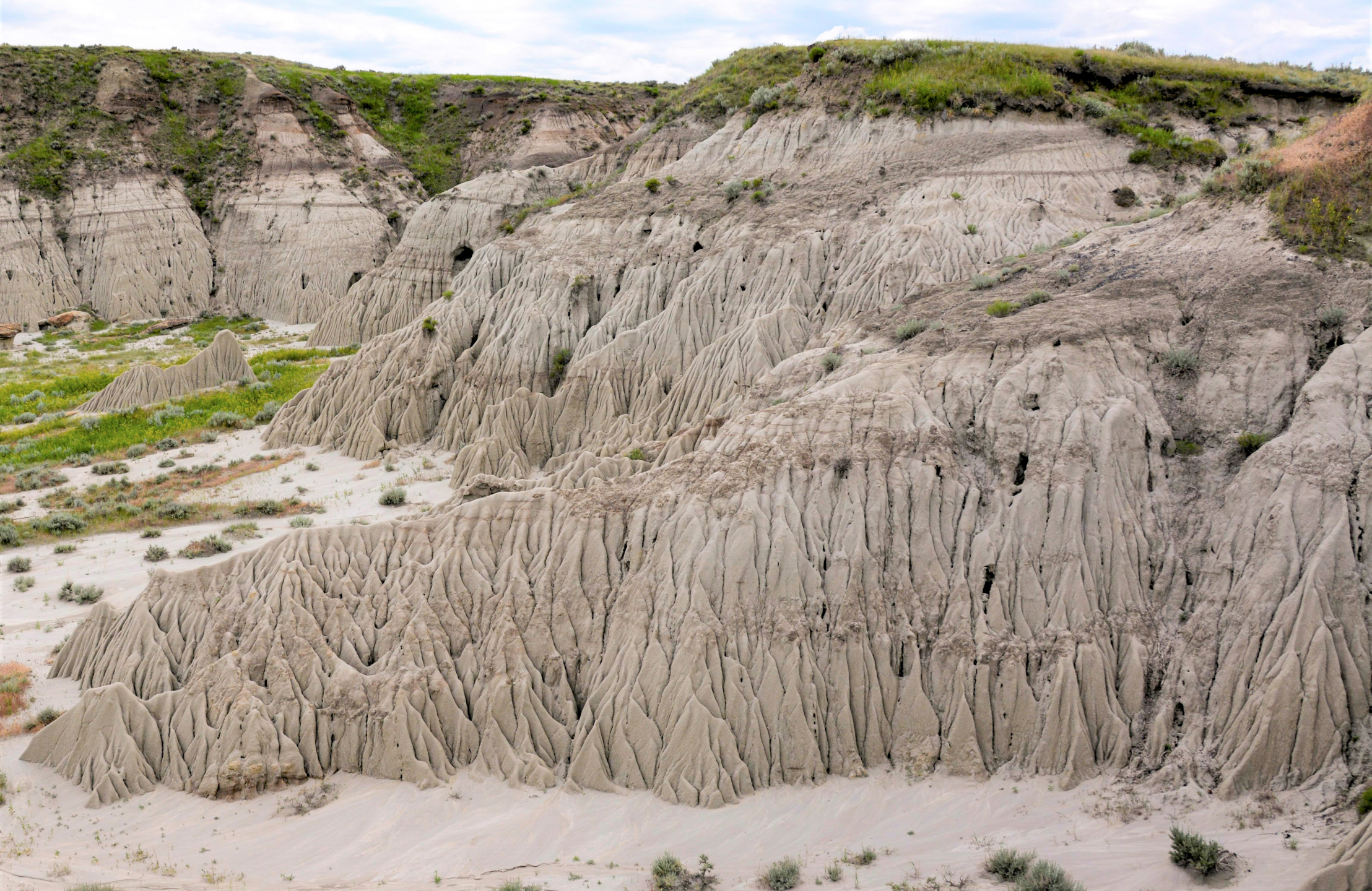 A photo of sand formations.