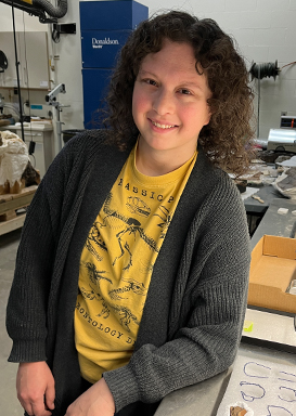 Abby in the lab