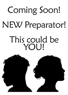 Two silhouettes in profile