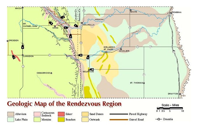 Map of the Geology of the Rendezvous Region