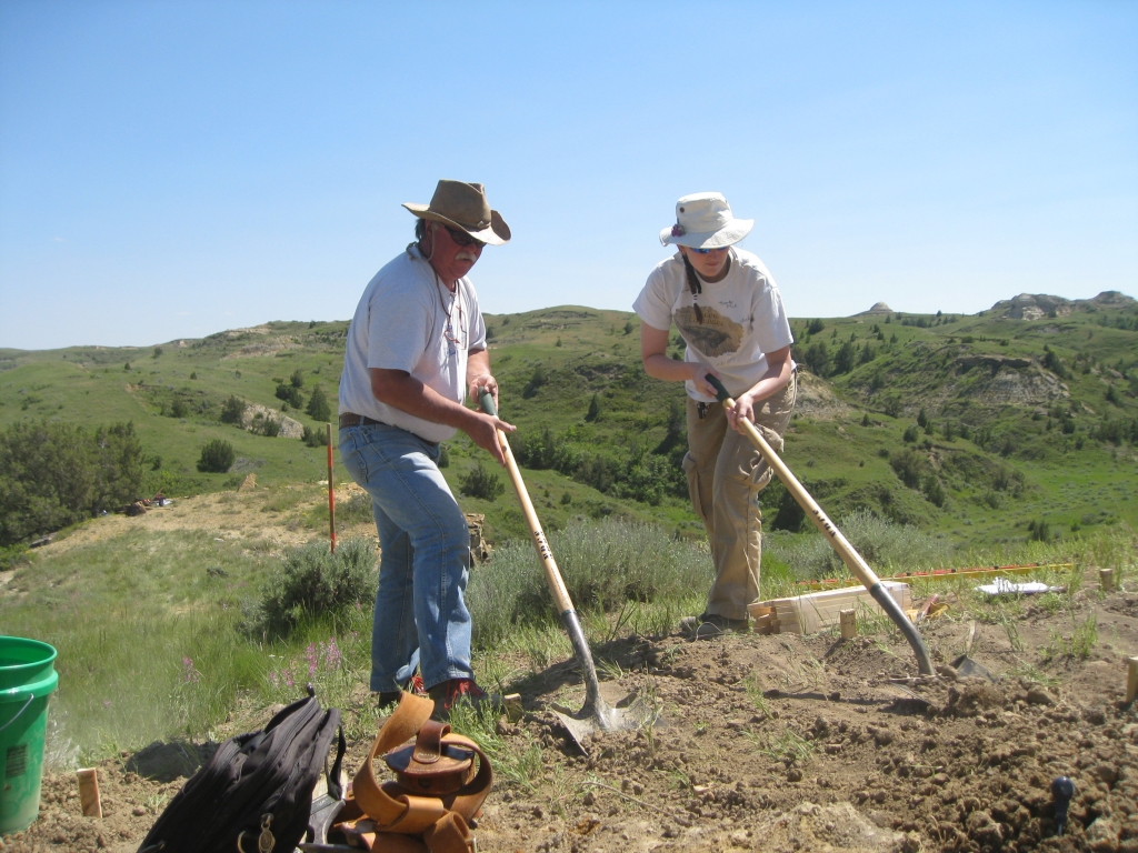 clearing rubble from Whiskey Creek dig site