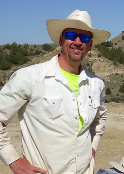 Jeff at the Medora site