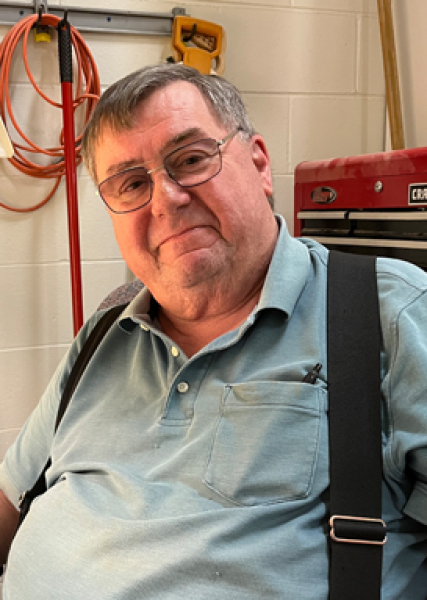 Doug working in the lab