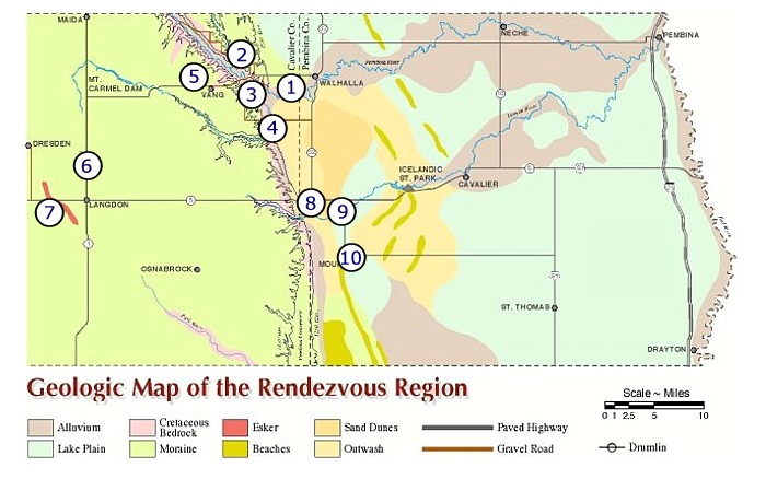 Geologic Map of the Rendezvous Region