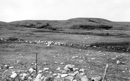 Boulder-covered surface of the Missouri Escarpment