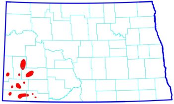 Uranium location map