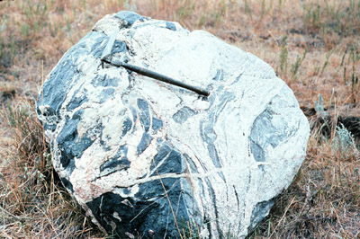 Glacial erratic boulder - a
